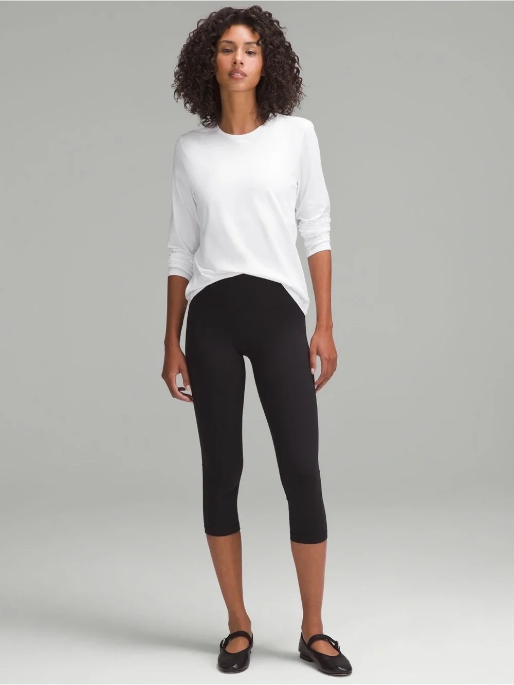 NWT Lululemon Love Organic Cotton Women's Long Sleeve Size XS Crewneck Top White